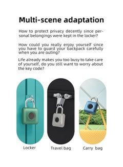 Generic Keyless Smart Touch Fingerprint Padlock Green/Silver/Black 24.5x10x11.3cm  - Image 4