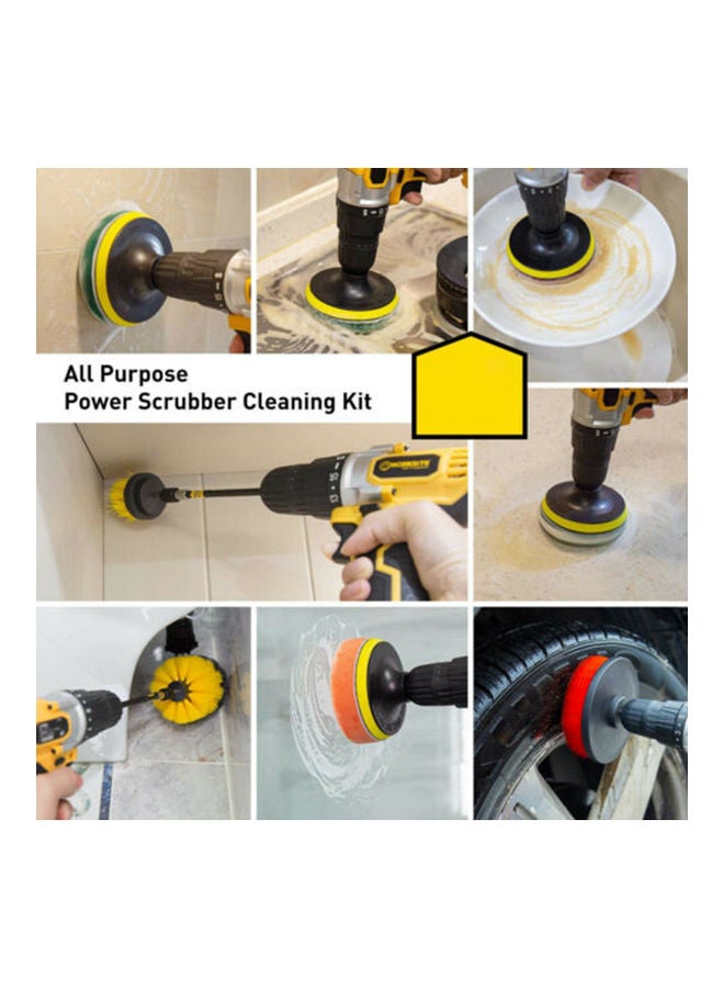 Generic - 24-Piece All Purpose Power Scrubber Drill Brush Attachment Set - Image 1