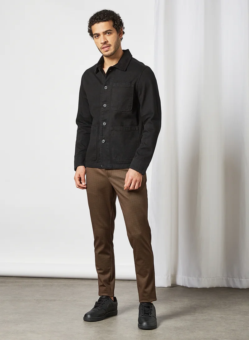 JACK & JONES Front Pocket Jacket Black