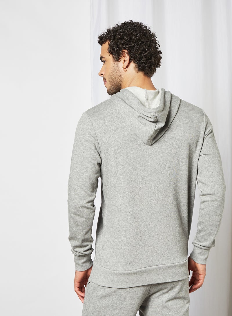 JACK & JONES - Logo Hoodie Grey - Image 1