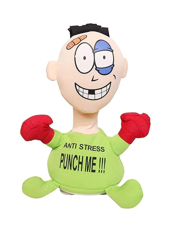 Funny Anti Stress Punch Me Screaming Toy Green 30cm  - Image 1