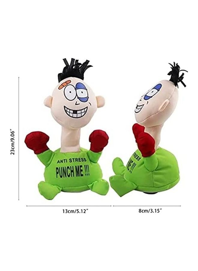 Funny Anti Stress Punch Me Screaming Toy Green 30cm  - Image 2