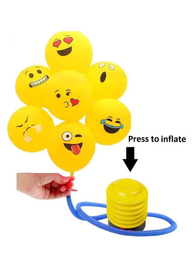 MARGOUN 100-Piece Emoji Balloons With Foot Air Pump Inflator  - Image 4