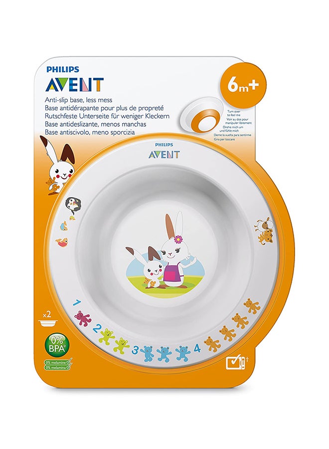 PHILIPS AVENT Toddler Bowl - White/Blue/Green  - Image 2