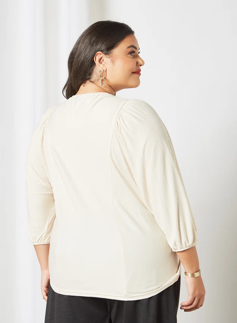 Vero Moda Curve Curve Essential Blouse Beige