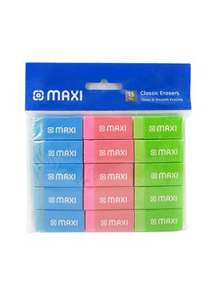 Maxi 15- Piece Erasers Multicolour 