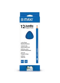 Maxi 12-Pieces Jumbo Triangular Pencil Multicolour  - Image 1