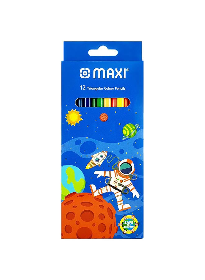Maxi Color Pencils Pack of 12 Colors Multicolour  - Image 1