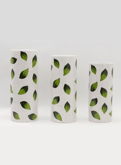 Switch Elegant Design Ceramic Vase Unique Luxury Quality Material For The Perfect Stylish Home N13-150 White/Green  - Image 5