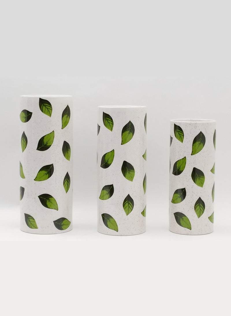 Switch Elegant Design Ceramic Vase Unique Luxury Quality Material For The Perfect Stylish Home N13-150 White/Green  - Image 5