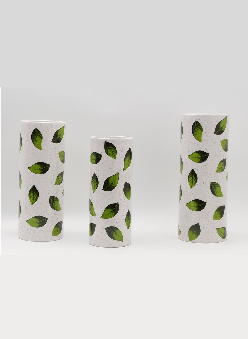 Elegant Design Ceramic Vase Unique Luxury Quality Material For The Perfect Stylish Home N13-150 White/Green