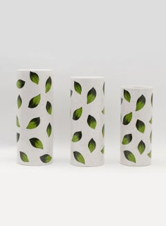 Switch Elegant Design Ceramic Vase Unique Luxury Quality Material For The Perfect Stylish Home N13-152 White/Green  - Image 5