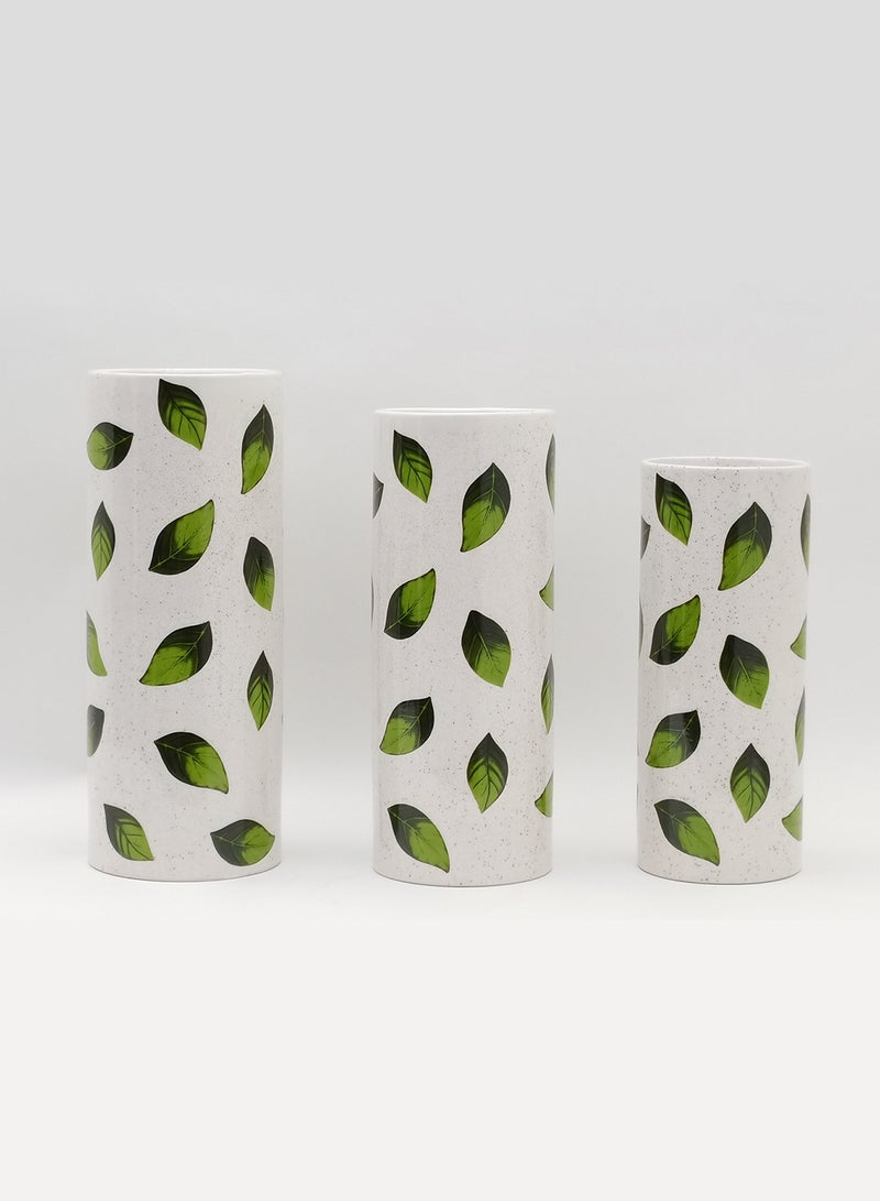 Switch Elegant Design Ceramic Vase Unique Luxury Quality Material For The Perfect Stylish Home N13-152 White/Green  - Image 5