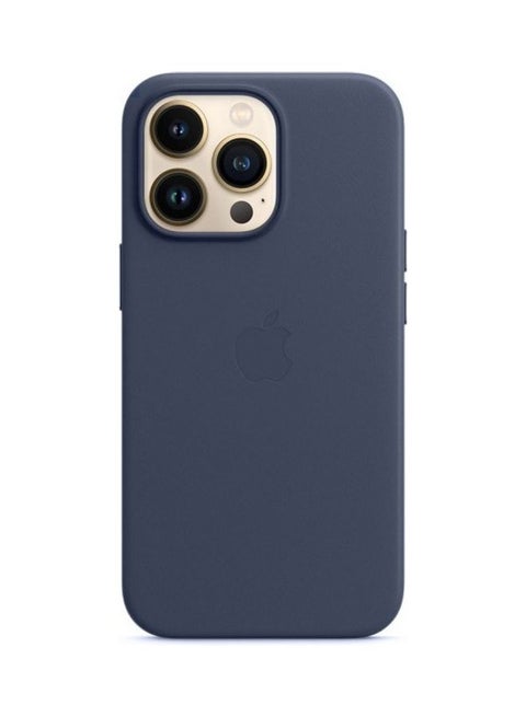 Artificial Leather Protective Case Cover For iPhone 13 Pro Blue