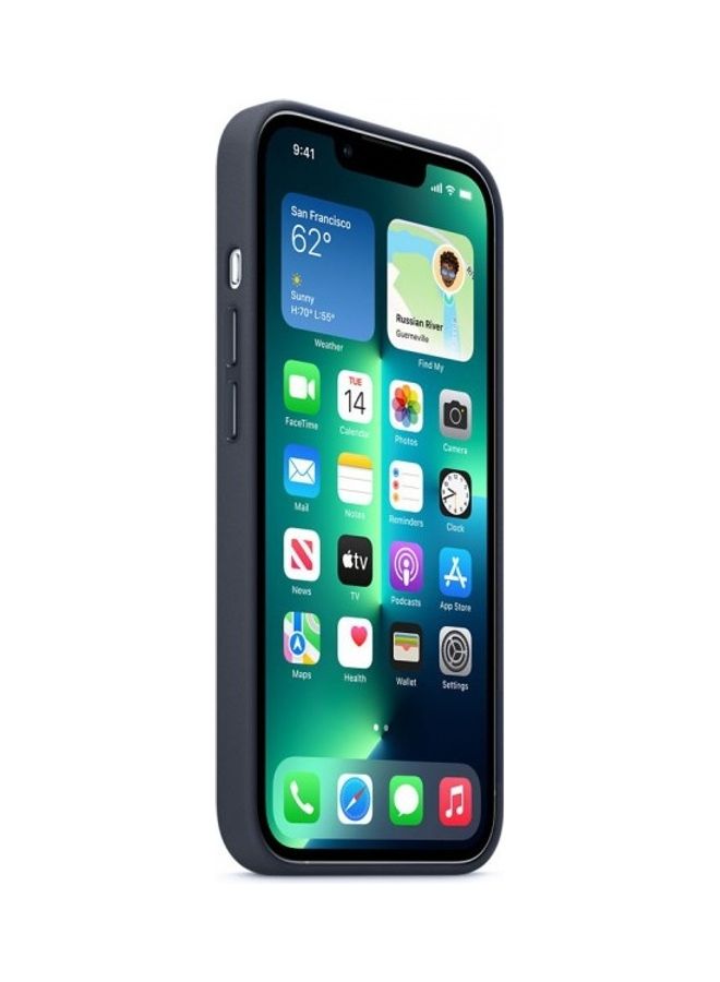 Artificial Leather Protective Case Cover For iPhone 13 Pro Blue