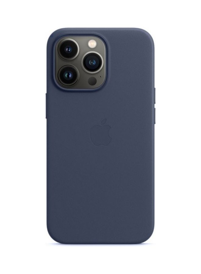 Artificial Leather Protective Case Cover For iPhone 13 Pro Blue