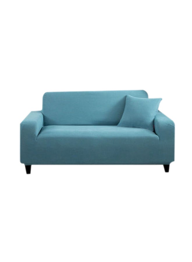 MTL Double Seater Stretch Sofa Cover Blue 145x185cm  - Image 1