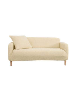 غطاء كنب مطاطي  لمقعدين البيج الفاتح 145x185سم - v1632400937/N50983920A_1