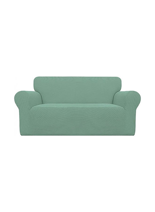 MTL Double Seater Stretch Sofa Cover Green 145x185cm  - Image 2