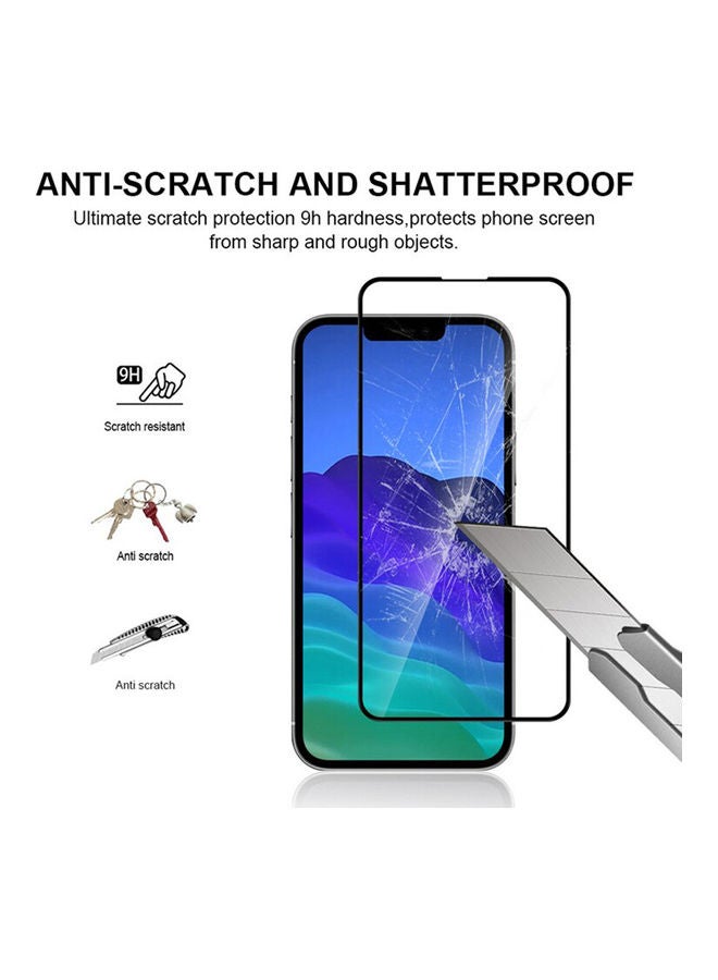 Generic - Full Glue Screen Protector Tempered Glass For Apple iPhone 13 Pro Max Size 6.7 Inches Black Edge - Image 1