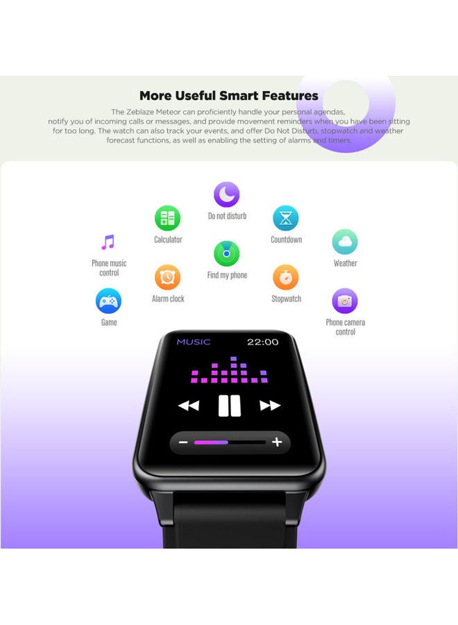 Zeblaze Meteor Smart Bracelet Black  - Image 5