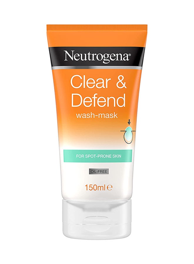 Neutrogena Clear And Defend Wash Mask Multicolour 150ml  - Image 1