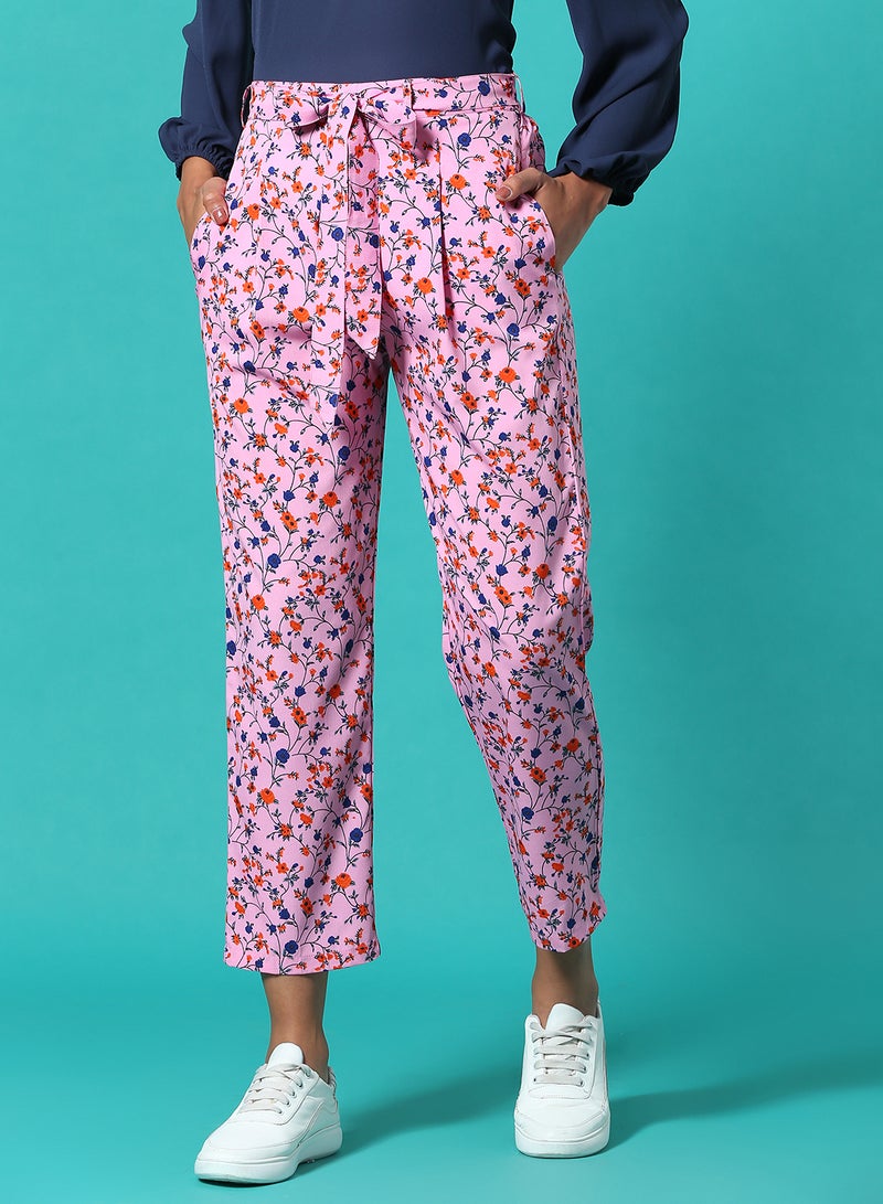 Casual High-Rise Pants Pink/Blue/Orange - v1632405554/N49182090V_1