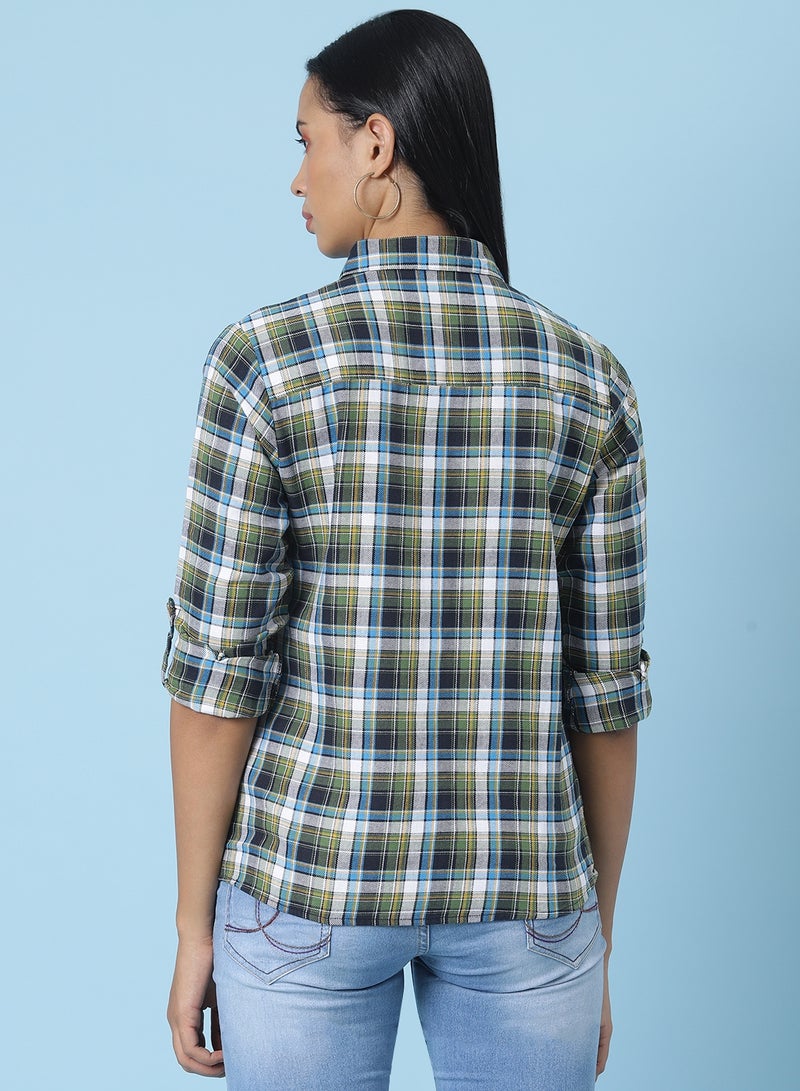 OFFROAD - Checkered Button Down Shirt Multicolour - Image 1