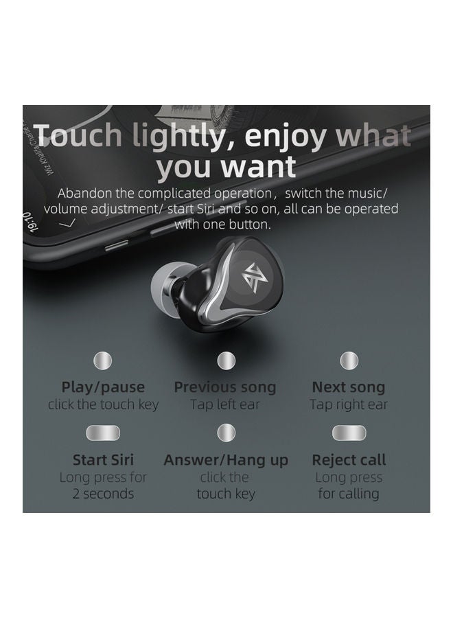 KZ Hybrid Wireless In-Ear Earphone Black - Image 5