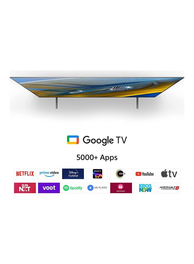 Sony - 77 Inch BRAVIA XR OLED A80J Smart Google TV, 4K 120FPS, UHD, HDR, XR-77A80J, 2021 Model XR77A80J Black - Image 1