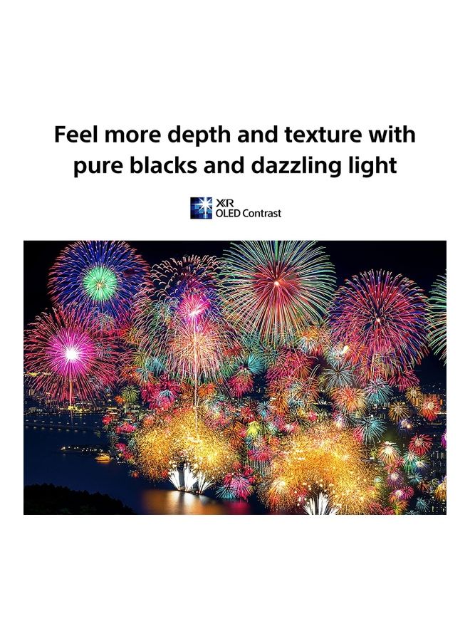 Sony - 77 Inch BRAVIA XR OLED A80J Smart Google TV, 4K 120FPS, UHD, HDR, XR-77A80J, 2021 Model XR77A80J Black - Image 1