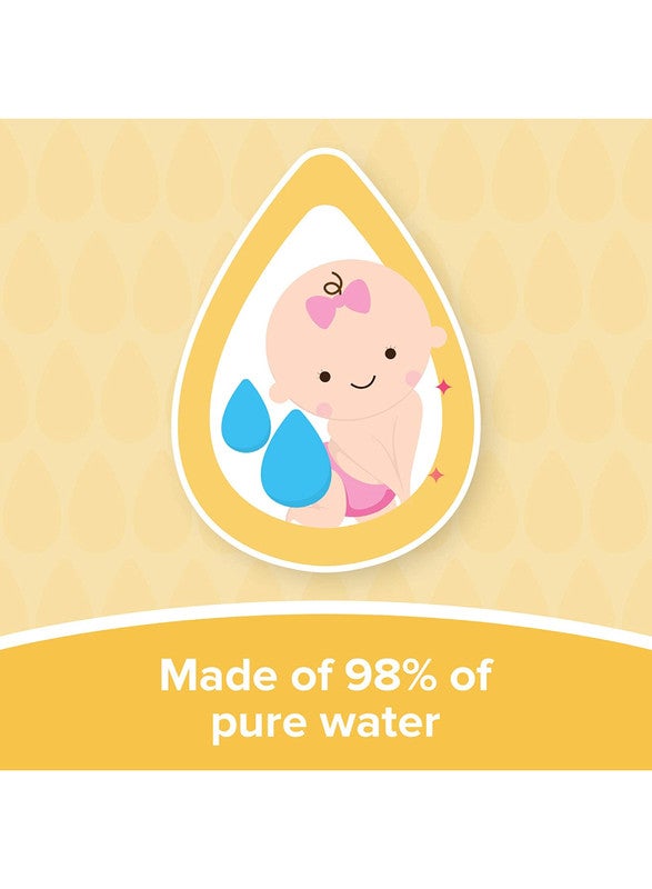 Johnson's Baby Wipes Extra Sensitive 98% Pure Water 56 Piece  - Image 4