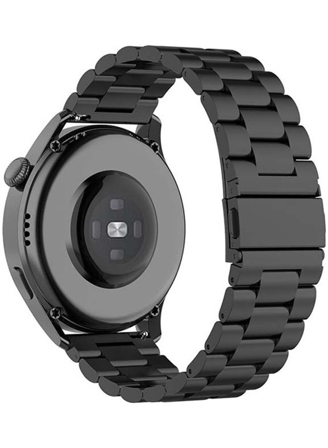 S-Color Stainless Steel Band Compatible with Huawei Watch 3/3 PRO Black - Image 2