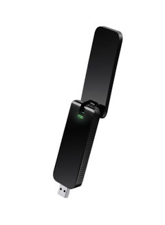 محول ودونجل أرتشر T4U لاسلكي ثنائي النطاق بمنفذ USB 3.0 لتحويل الشبكات بهوائي عالي الأدء قابل للطي لأجهزة الكمبيوتر واللابتوب طراز AC1300. يعمل مع أنظمة تشغيل ويندوز وماك أسود