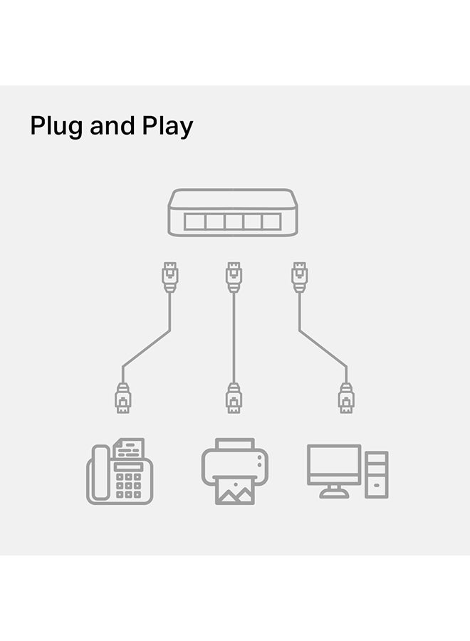 TL-SG1005D 5 Port Gigabit EThernet Network Switch, Plug And Play, Desktop or Wall-Mount, Plastic Case Splitter, Fanless, Traffic Optimization, Unmanaged Multicolour - v1632463147/N22809695A_5
