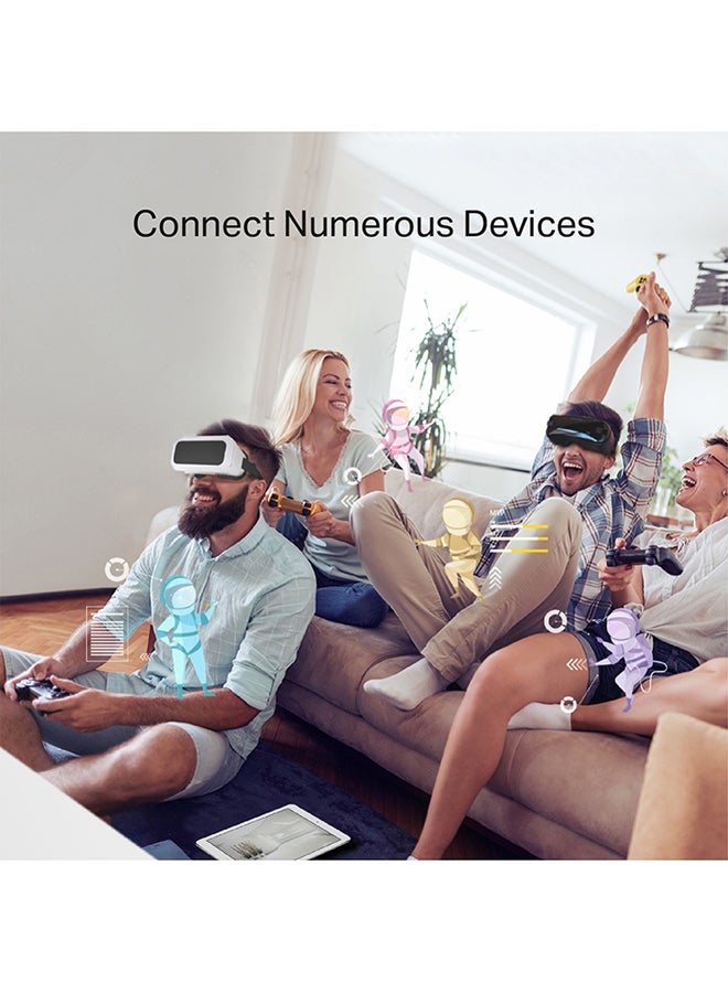 تي بي لينك راوتر آرشر AX6000 للألعاب مزود بشبكة واي فاي 6 وسرعة عالية تصل إلى 6000 ميجابايت و8 منافذ وموجّه نطاق تلقائي ومنفذ WAN بسرعة تصل إلى 2.5 جيجابايت ومنافذ LAN تصل سرعتها إلى 8 جيجابايت ومنافذ USB 3.0 مناسب للألعاب وجهاز بلايستيشن 5 ومزود أيضاً بخاصية التحكم الأبوي وبرنامج مكافح فيروسات مدمج أسود - Image 4