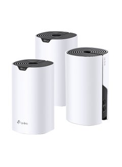 Deco S4 (3-Pack) AC1200 Gigabit Advanced Whole Home Mesh Wi-Fi System, Coverage for 3-5 Bedroom Houses, 100 Devices Connectivity, Parental Controls, Replaces WiFi Router and Extender, Works with Alexa White