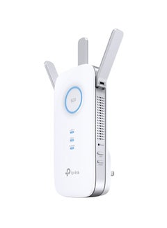 RE550 AC1900 Dual Band WiFi Extender, Up to 1900Mbps, Internet Booster, Extend WiFi Range Further, Access Point Model, 3 External Antennas, High Speed Mode, Works with any Wi-Fi Router White