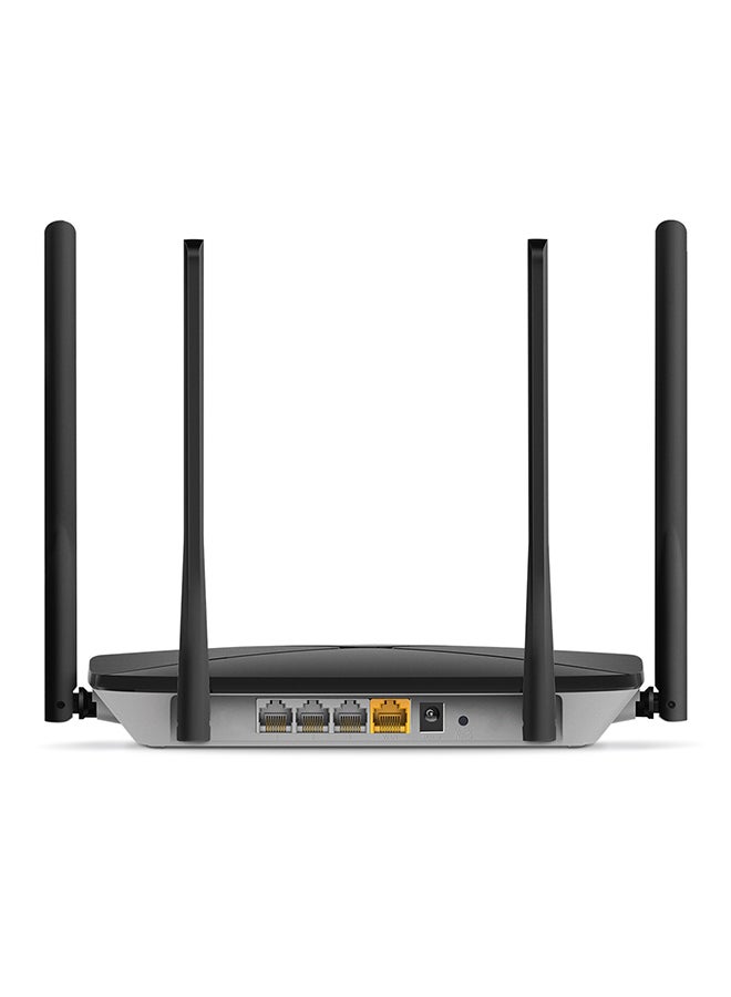 تي بي لينك راوتر جيجابت AC12G AC1200 لاسلكي ثنائي النطاق من ميركسيس، إشارة قوية وتغطية رائعة مع 4 هوائيات خارجية عالية الكسب، سهل الإعداد أسود - Image 2