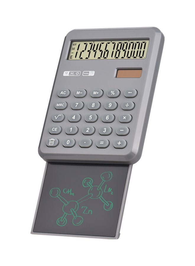 Generic Desktop Calculator With LCD Writing Tablet Grey  - Image 1