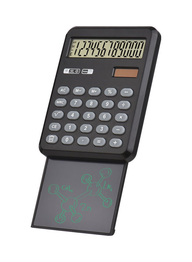 Generic Desktop Calculator With LCD Writing Tablet Black  - Image 1