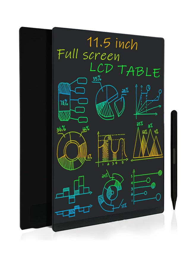 Generic LCD Writing Tablet With 2 Stylus Black  - Image 1