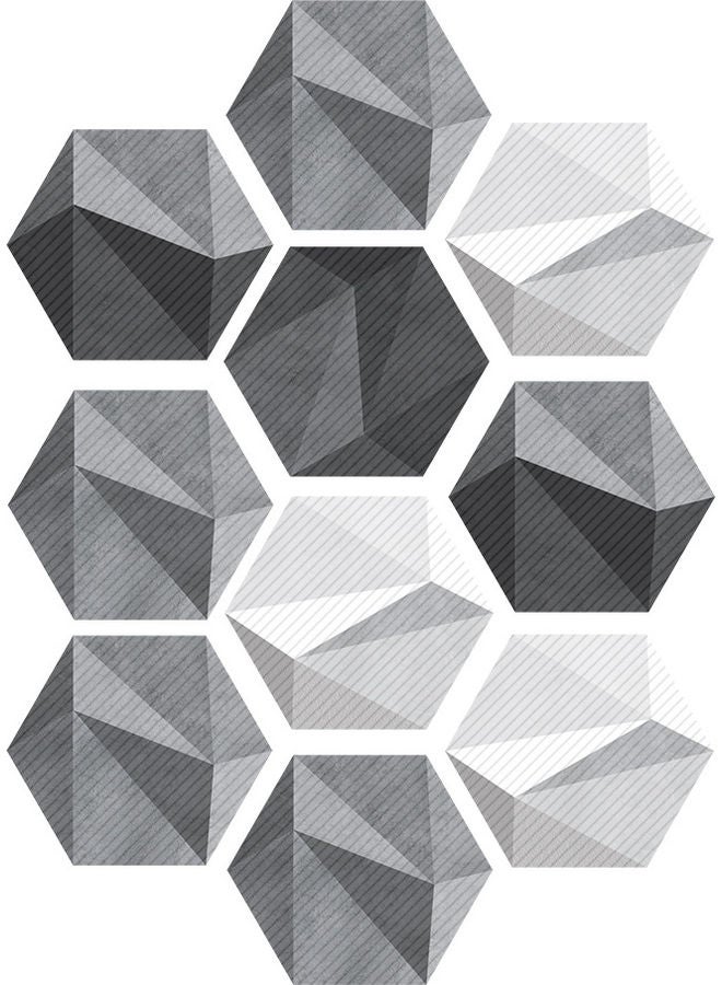 FUNLIFE Home Decoration Wall Sticker Grey - Image 1