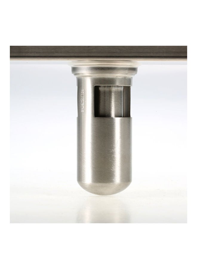 Generic - Linear Shower Drain with Removable Strainers Silver 40.5x6.5x10.5cm - Image 1