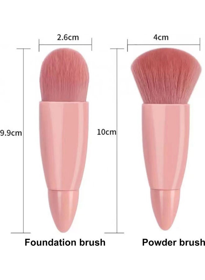 Generic 5-Piece Makeup Cosmetic Brushes Set Multicolour  - Image 4
