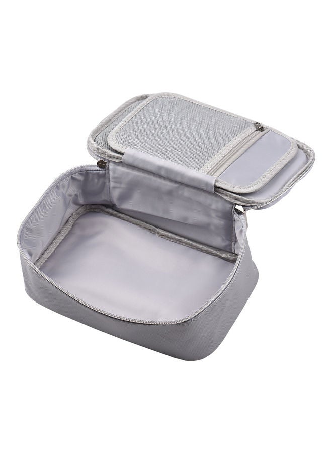 Generic Fireproof File Document Bag with Multi-Layer Card Case Grey  - Image 4