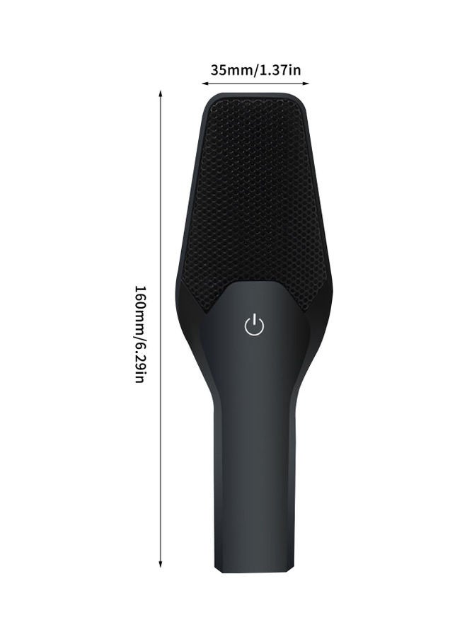 USB Microphone Ommnidirectional Mic With Tripod Stand Black - Image 4