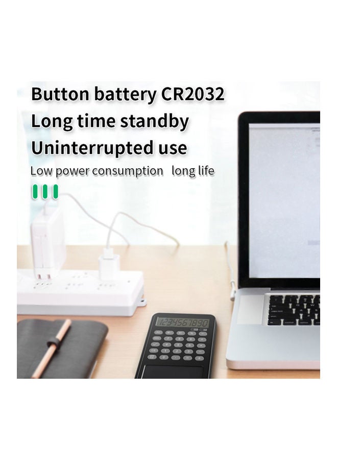 Generic Calculator  With LCD Writing Tablet Grey  - Image 2