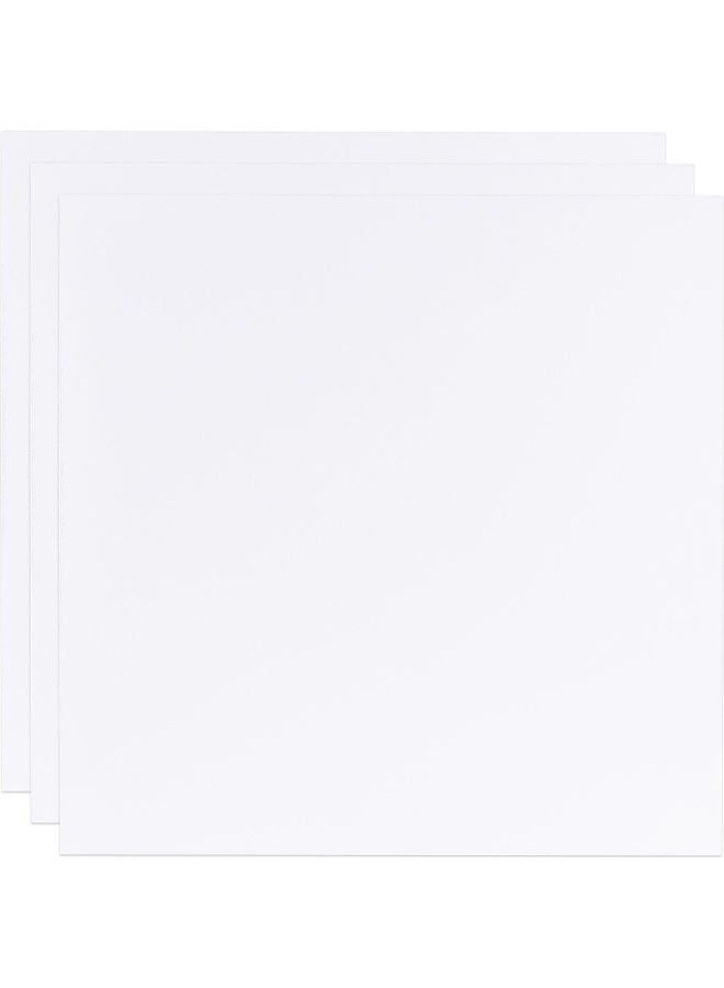 Generic 3-Piece Acrylic Photography Reflection Sheet 40 x 40cm White  - Image 1