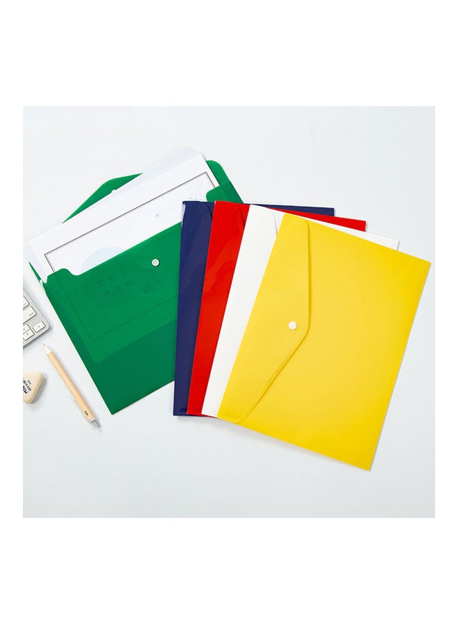 Generic - 10-Piece 1 Pocket Expanding File Folder With Button Closure Red - Image 1